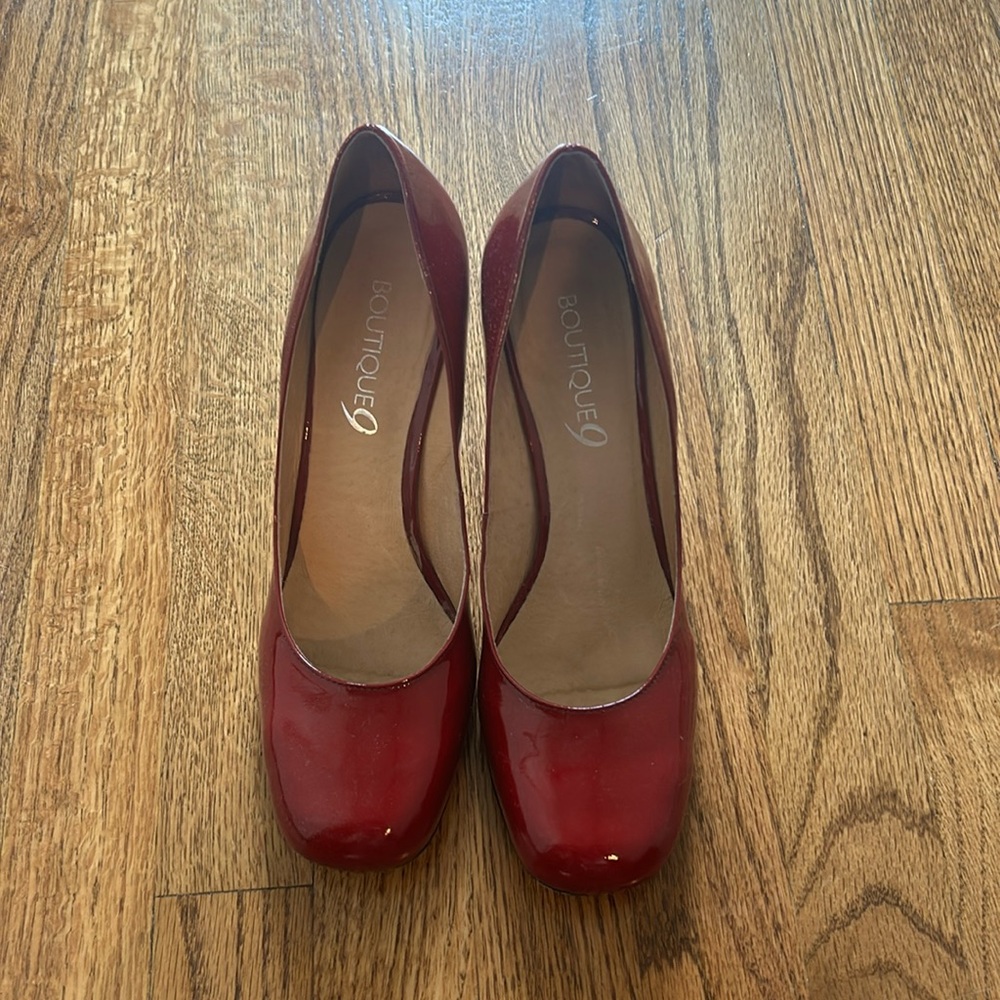 Bold wine colored heels